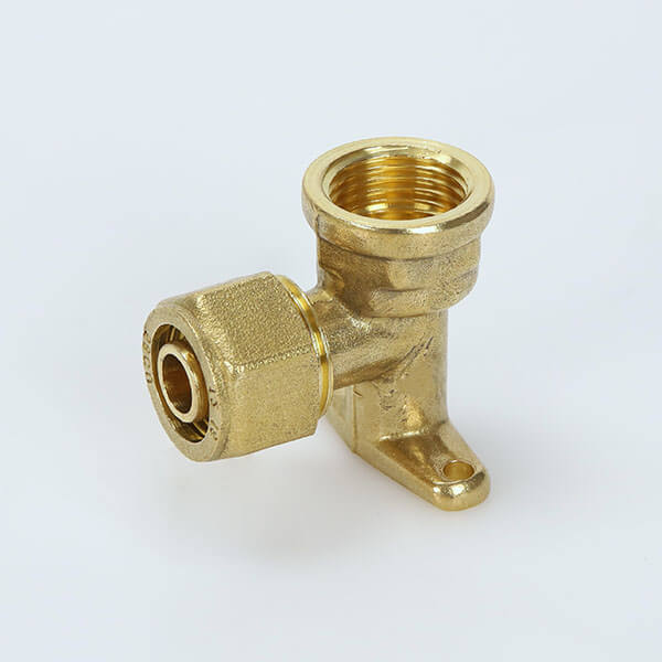 Female Copper Forged Brass Pipe Fittings Elbow Tee Union Brass Compression Fittings For PEX Pipe