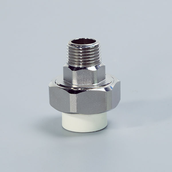 hot and cold water supply PPR Pipe Fittings PPR Adapter Joint Union with Brass Male Thread