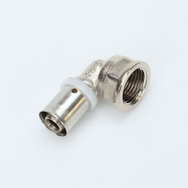 Brass Press Pipe Fitting Female Thread Elbow For Pex Al Pex Hot Water Floor Heating Pipes
