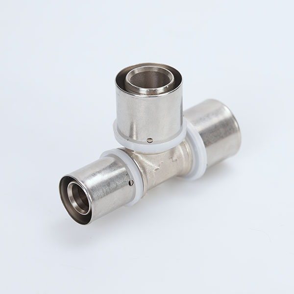 High Standard WATERMARK WRAS Fitting Pex Multilayer Plumbing Tube Fitting Brass Press Reduced Tee Fitting
